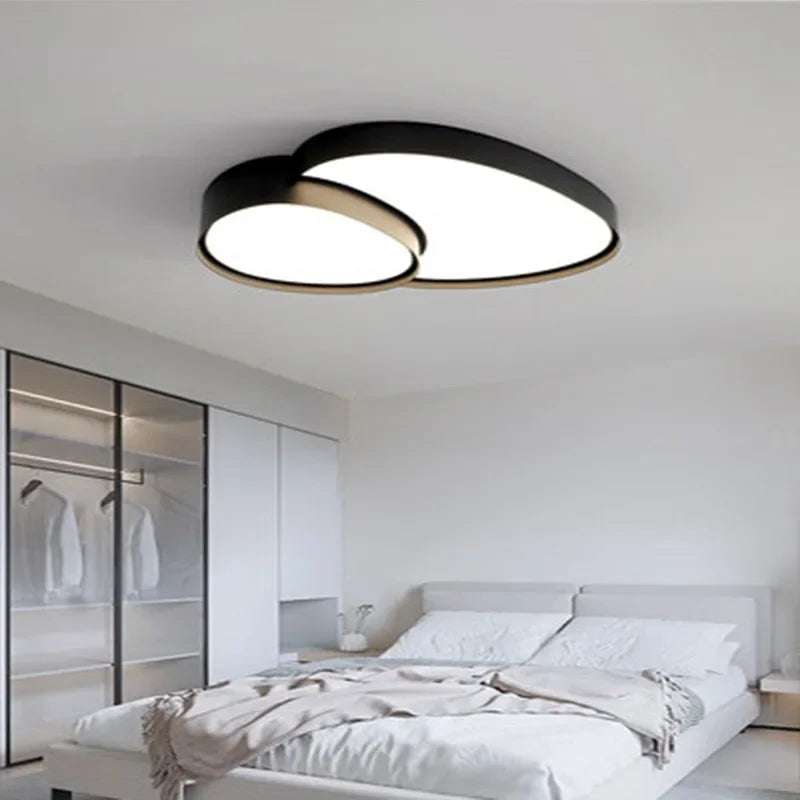 Minimalist Ceiling Light | Reed Flush Ceiling Lamp for Bedroom