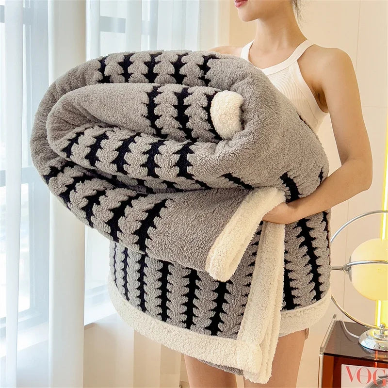 Modern Flannel Blanket | Noup Cozy Throw