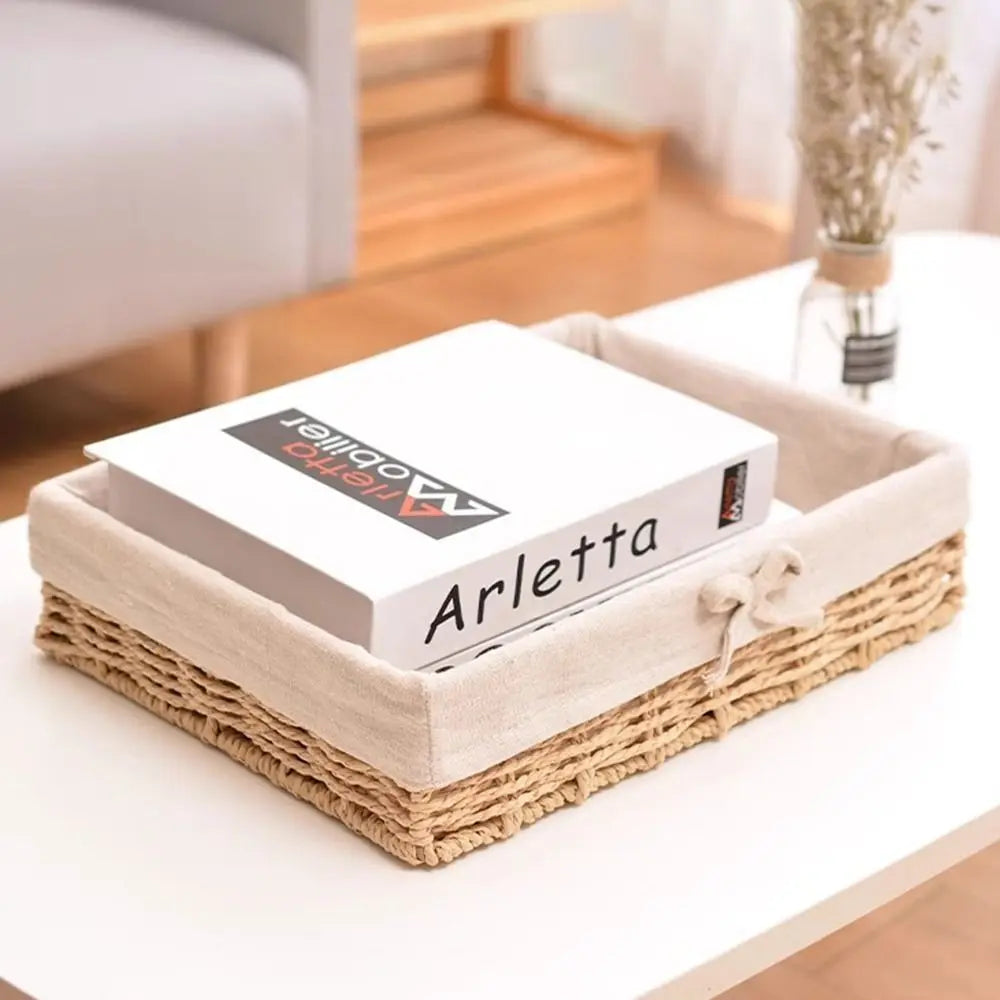 Modern Rattan Storage Basket | Vetch Woven Organizer