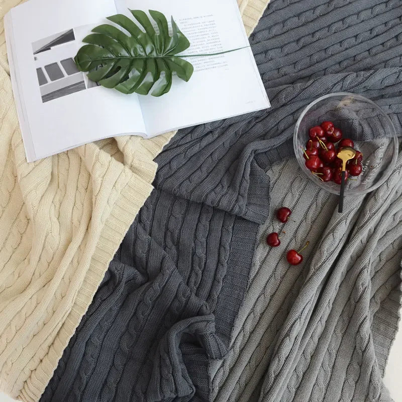 Modern Cotton Blanket | Arden Cozy Throw