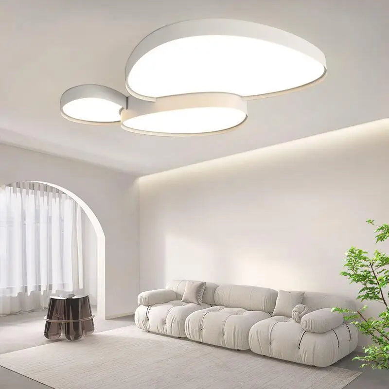 Minimalist Ceiling Light | Reed Flush Ceiling Lamp for Bedroom