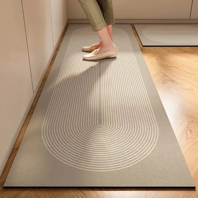 Modern Floor Mat | Ripple Non-Slip Mat for Kitchen