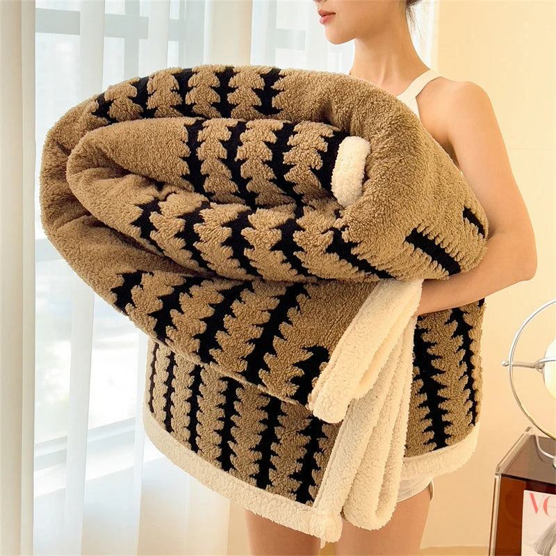 Modern Flannel Blanket | Noup Cozy Throw