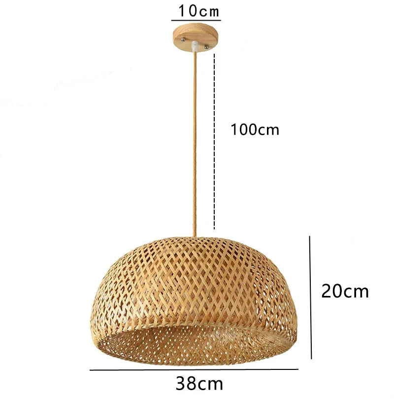 Modern Rattan Chandelier | Drift Hanging Ceiling Light