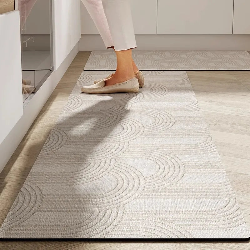 Modern Floor Mat | Ripple Non-Slip Mat for Kitchen