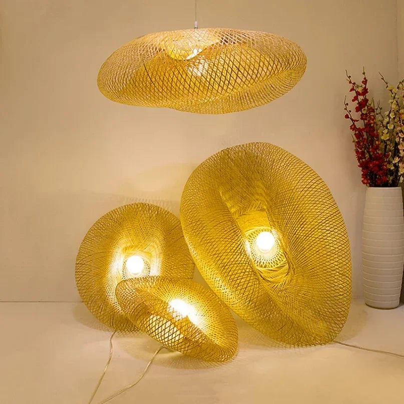 Modern Rattan Chandelier | Harris Hanging Ceiling Light
