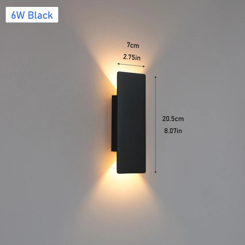 Modern Aluminum Wall Light | Thistle Wall Mounted Lamp for Porch