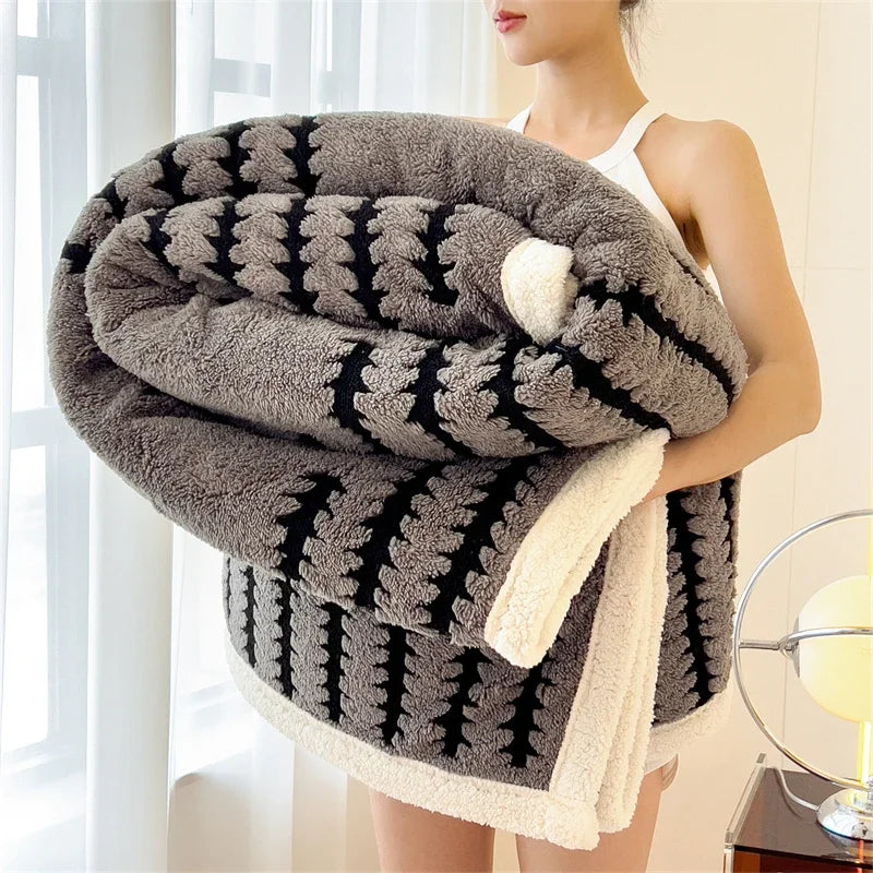 Modern Flannel Blanket | Noup Cozy Throw