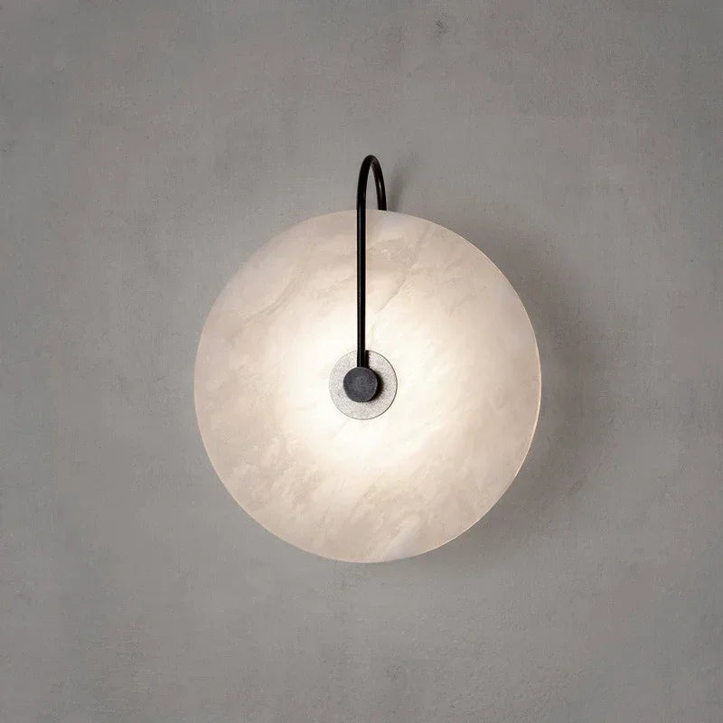Minimalist Marble Wall Sconce | Teasel Wall Light Fixture for Bedroom