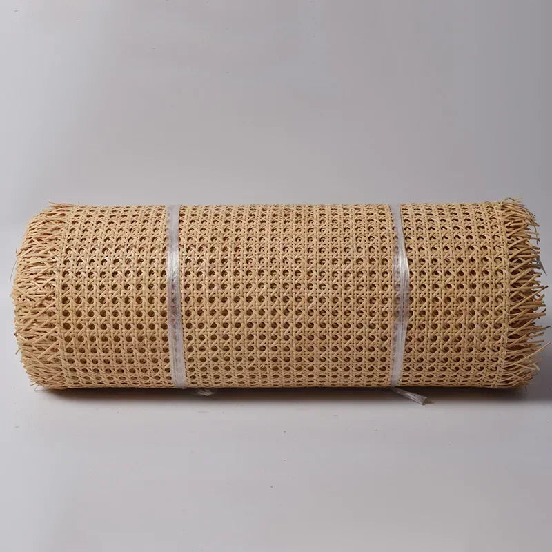 35-50cm Width Webbing Grid Indonesian Plastic Rattan Roll Chinese Repair Tool Material for Chair Cabinet Table Furniture Decor