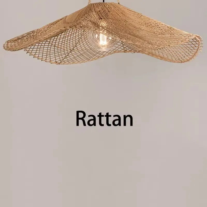 Modern Rattan Chandelier | Westray Hanging Ceiling Light for Kitchen