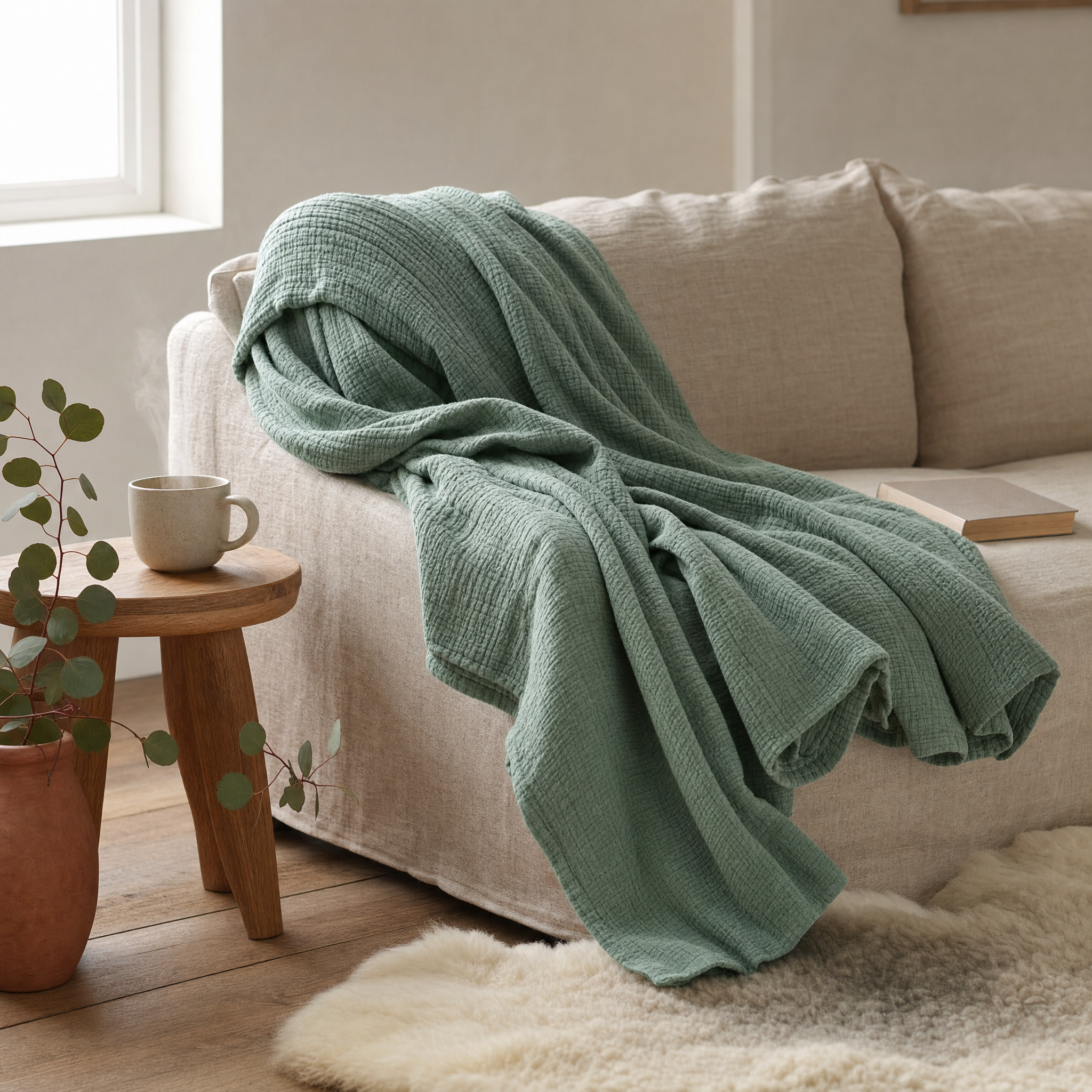 Minimalist Cotton Blanket | Barrow Cozy Throw
