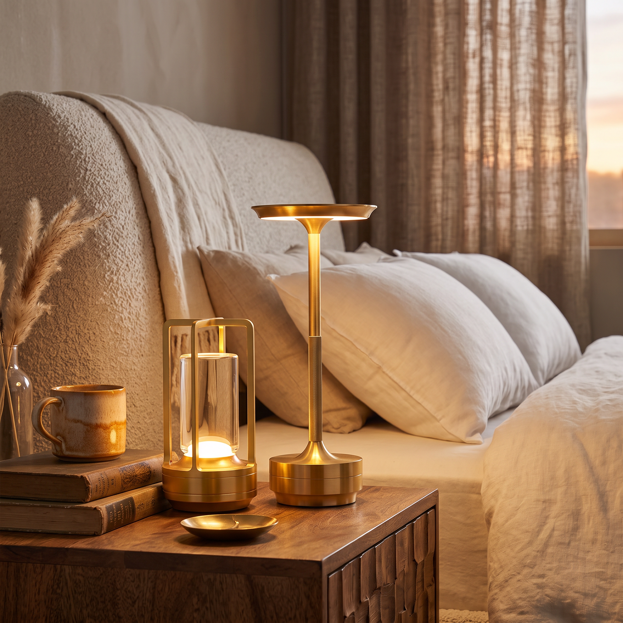 Modern Table Lamp | Vesta Bedside Light for Bedroom