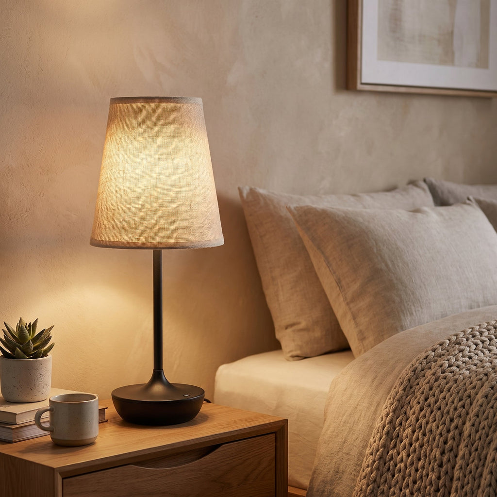 Modern Table Lamp | Sabra Bedside Light for Bedroom