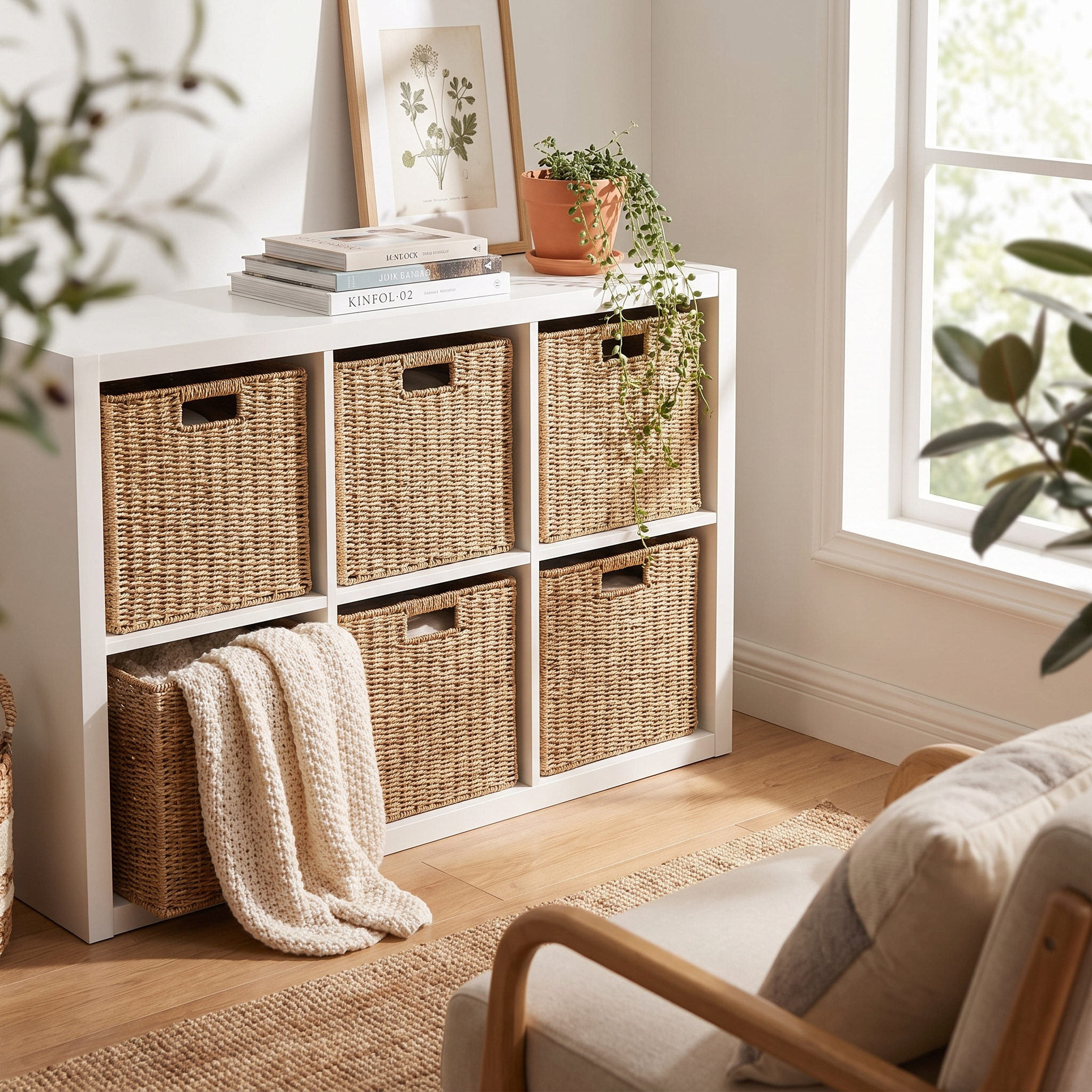 Modern Storage Basket | Bluff Set of 2 Woven Organizer
