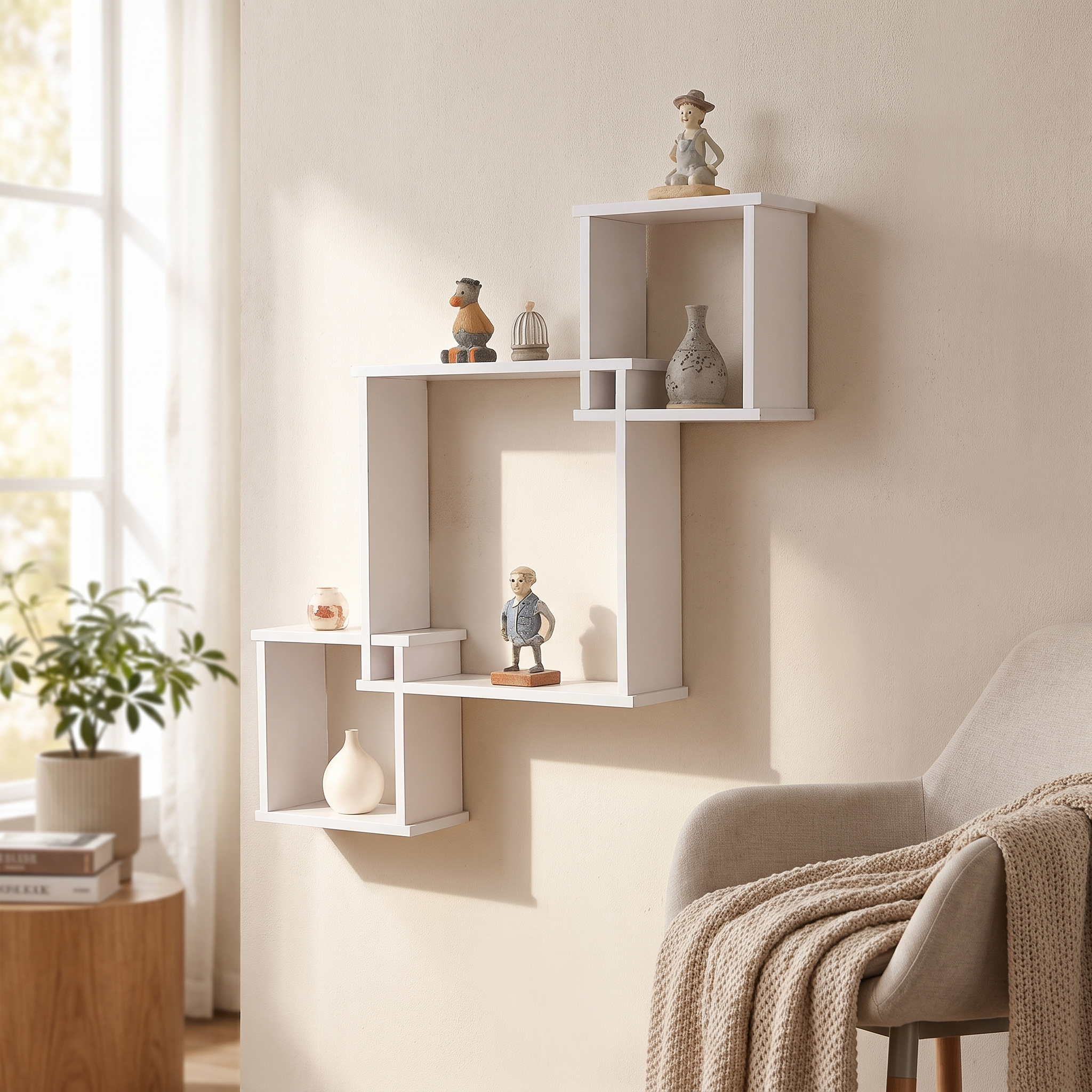 Modern Floating Wall Shelf | Siskin Display Shelf for Living Room