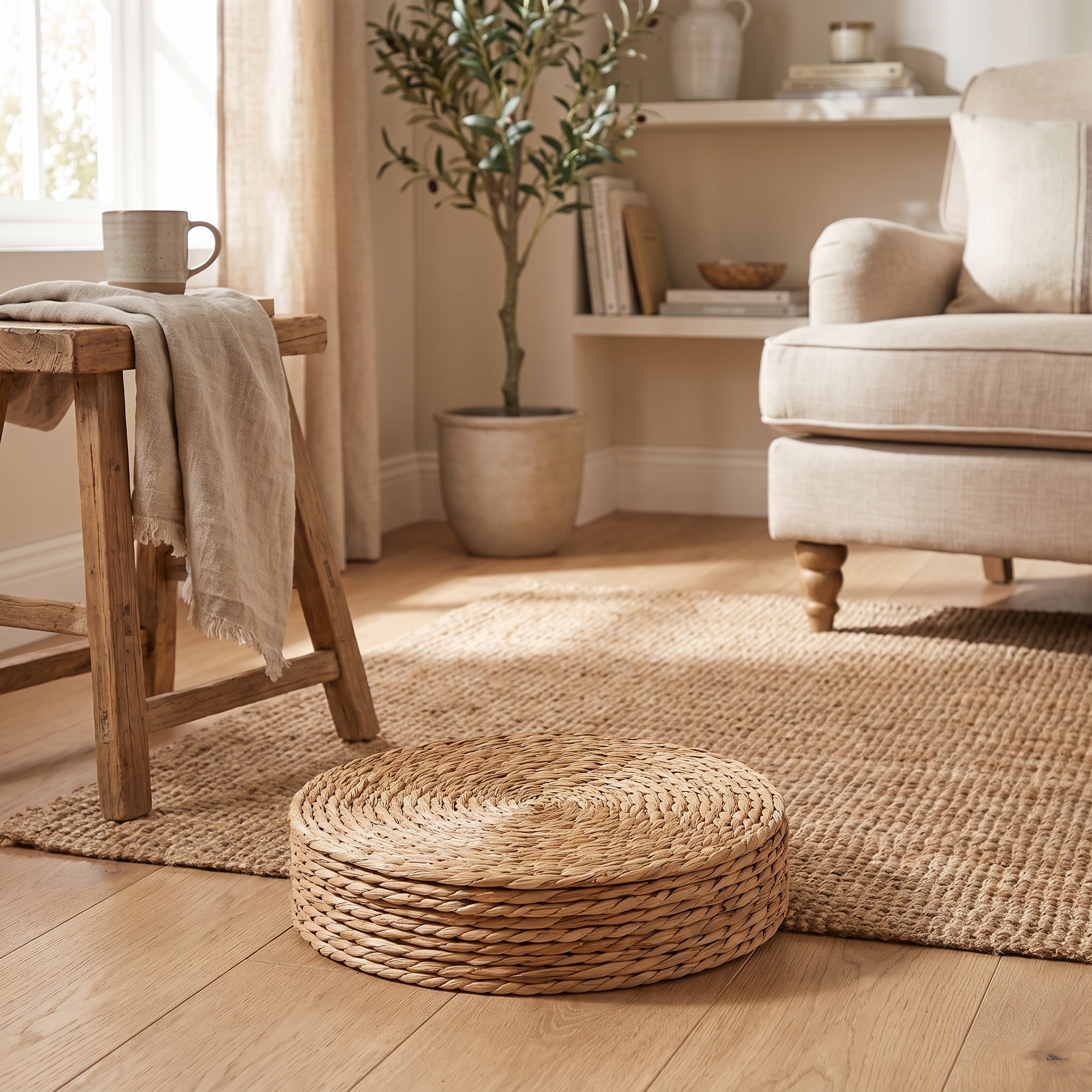 Modern Rattan Placemat | Chert Set of 4 Table Mat