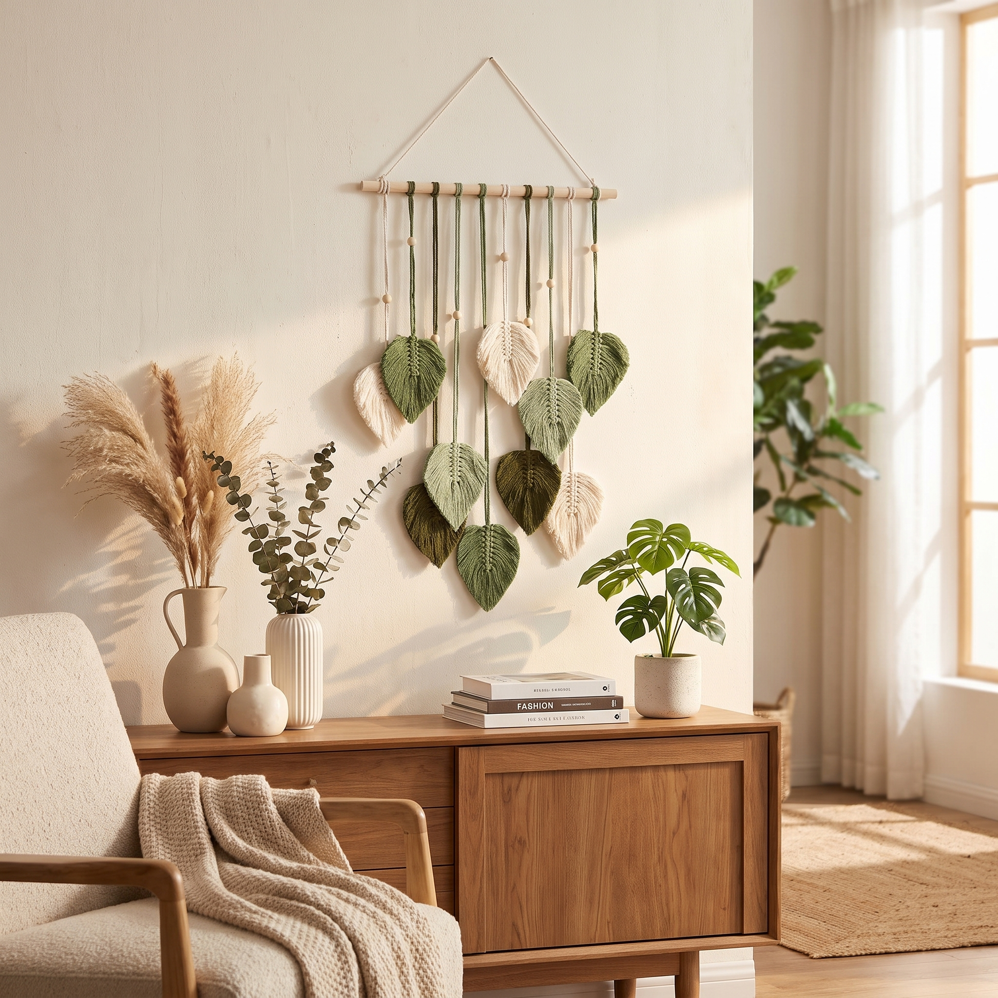 Modern Cotton Macrame Wall Hanging | Haze Boho Wall Decor