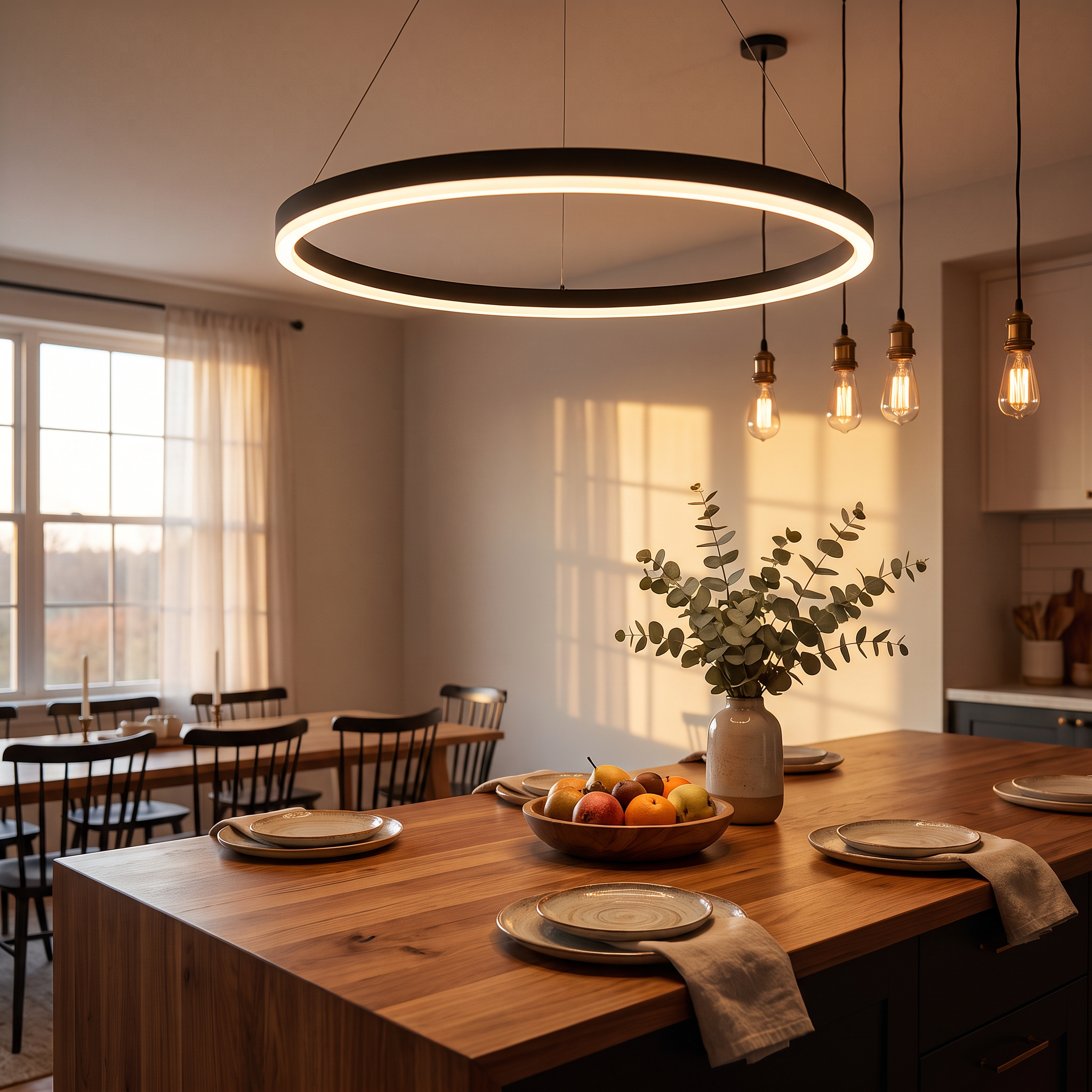 Modern Pendant Light | Linden Hanging Lamp for Living Room