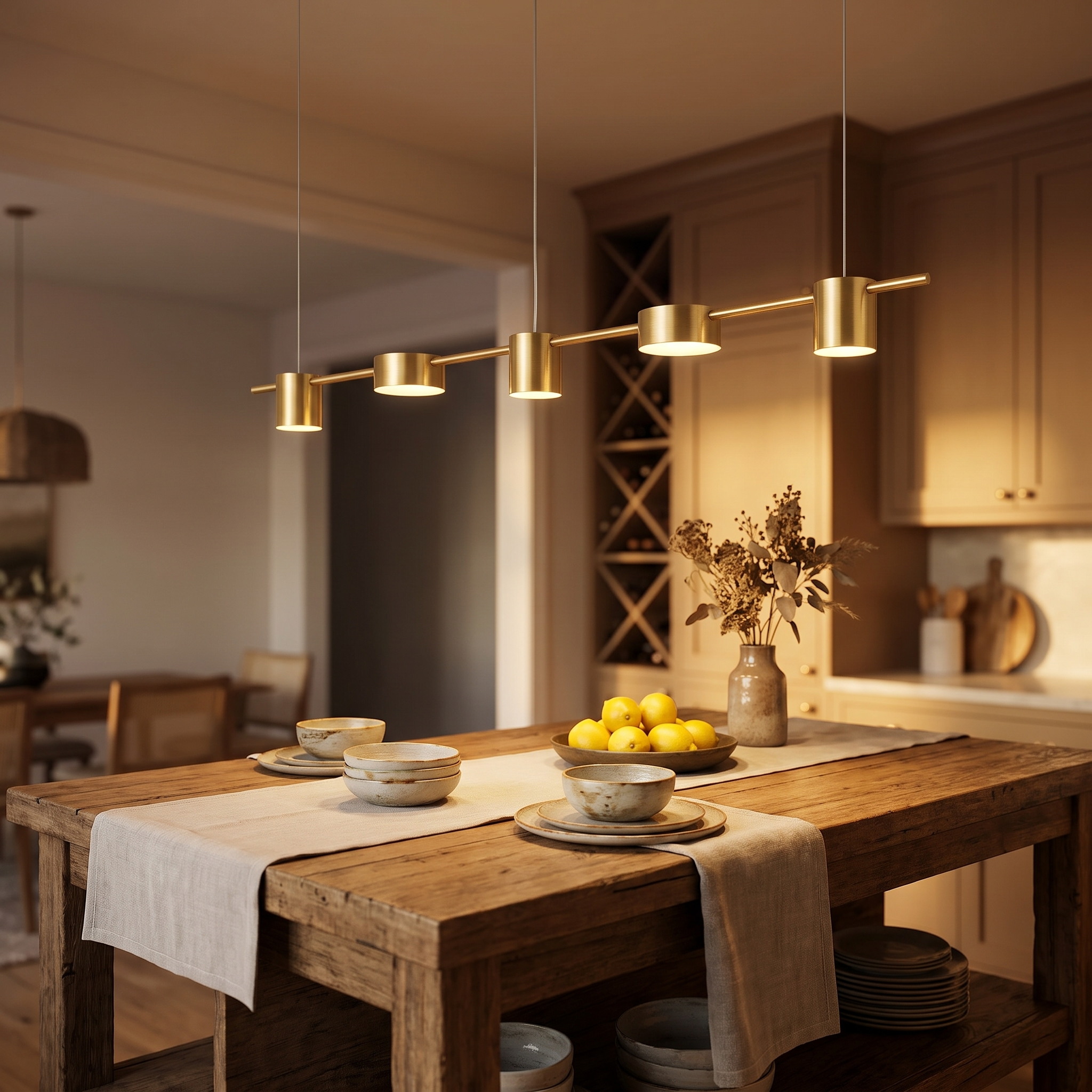 Modern Chandelier | Ness Hanging Ceiling Light for Living Room