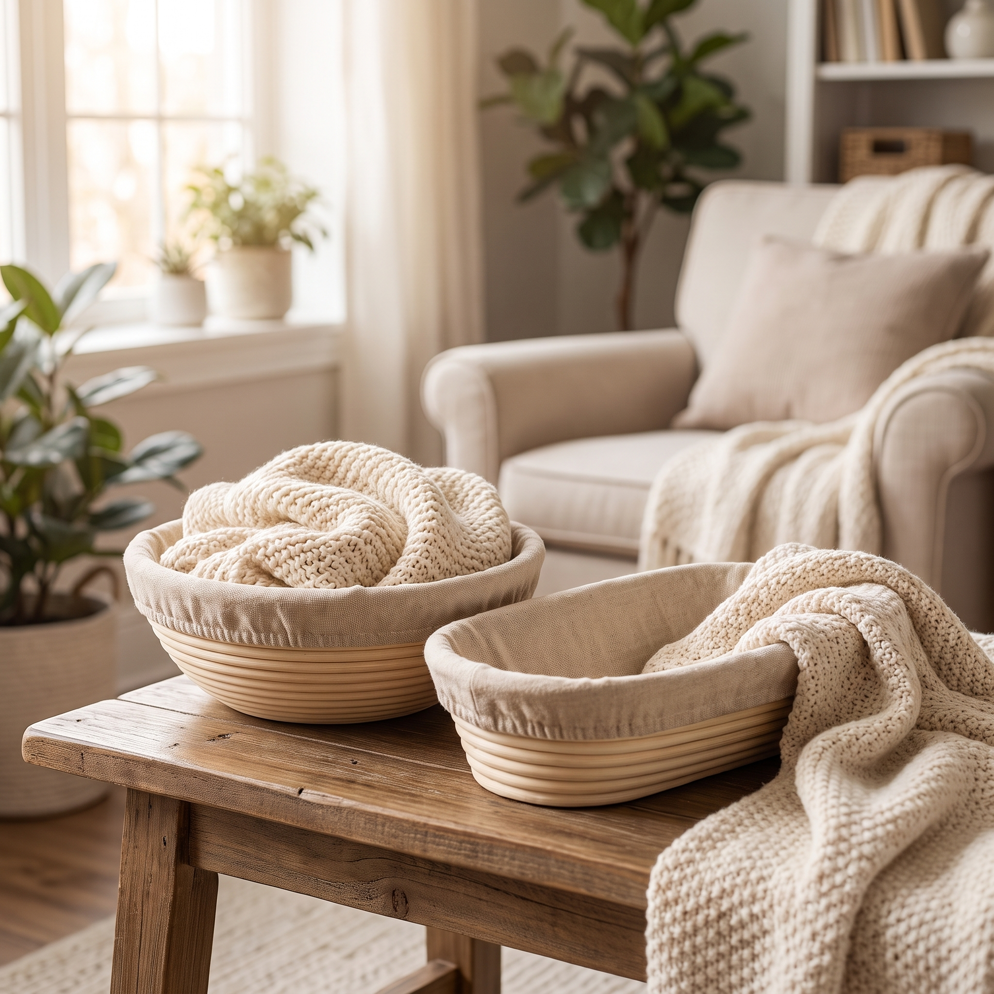 Modern Rattan Basket | Vega Woven Storage