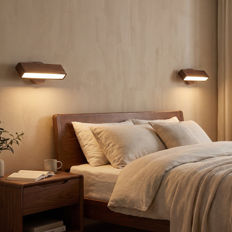 Modern Wood Wall Sconce | Barra Wall Light Fixture for Bedside
