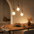 Modern Travertine Pendant Light | Lumen Hanging Lamp for Bedroom