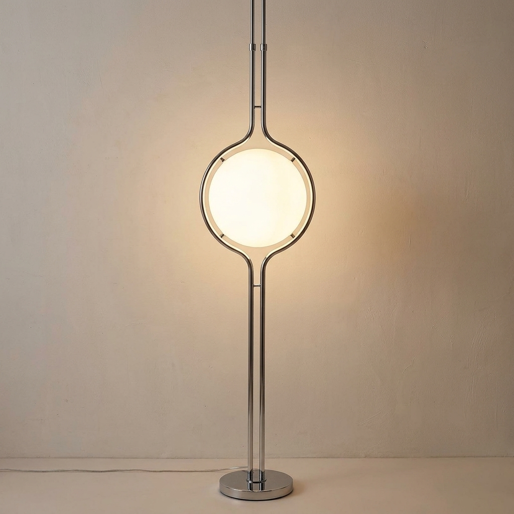 Gloam floor lamp close view showing the shade and stem