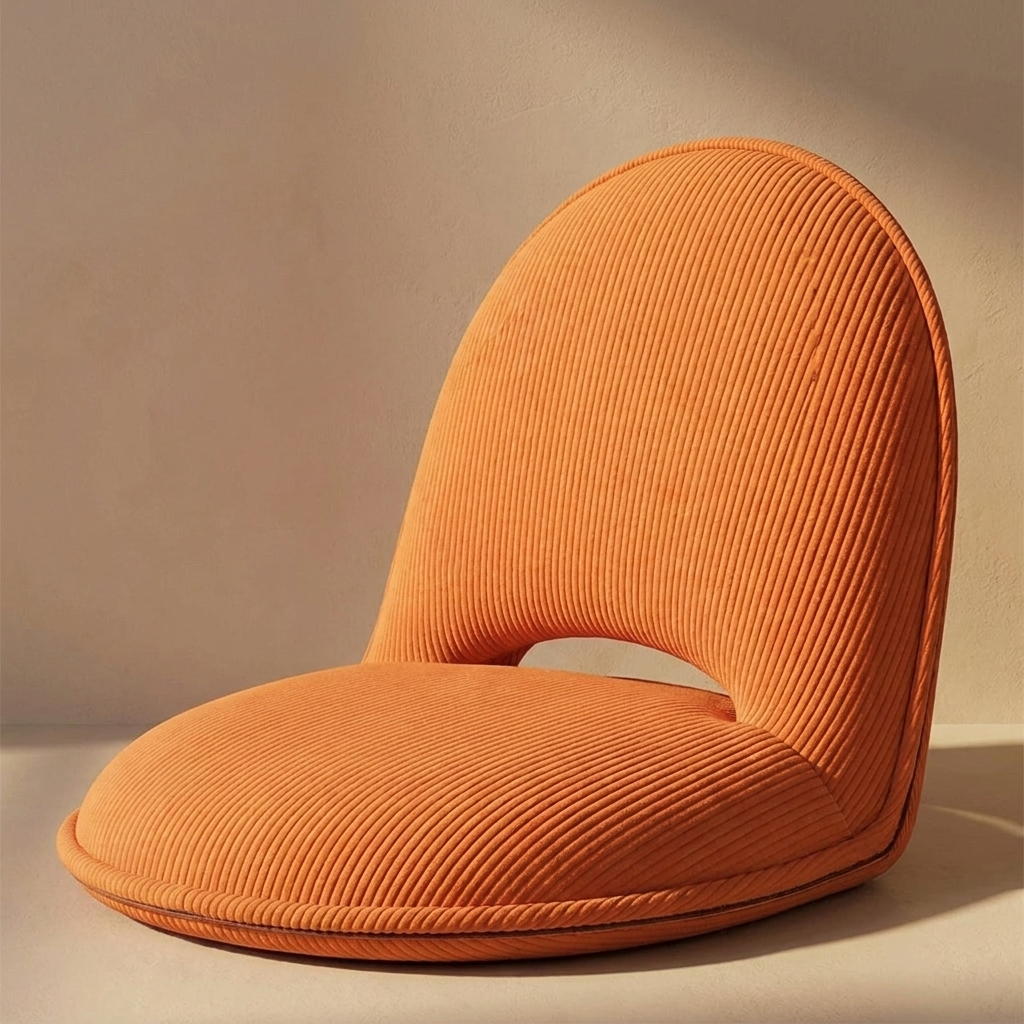Gill floor lounger close view showing the fabric texture and stitching