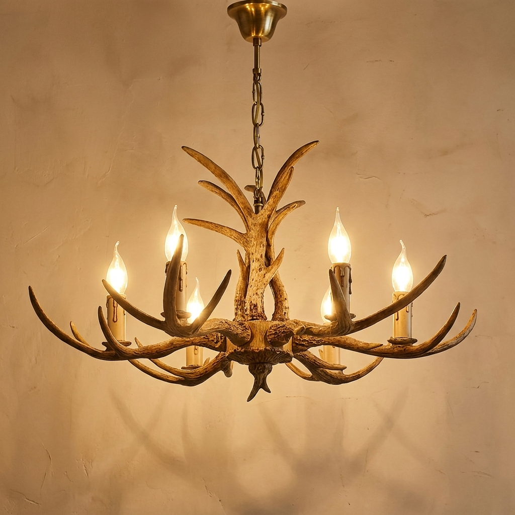 Wave chandelier close view showing the fittings