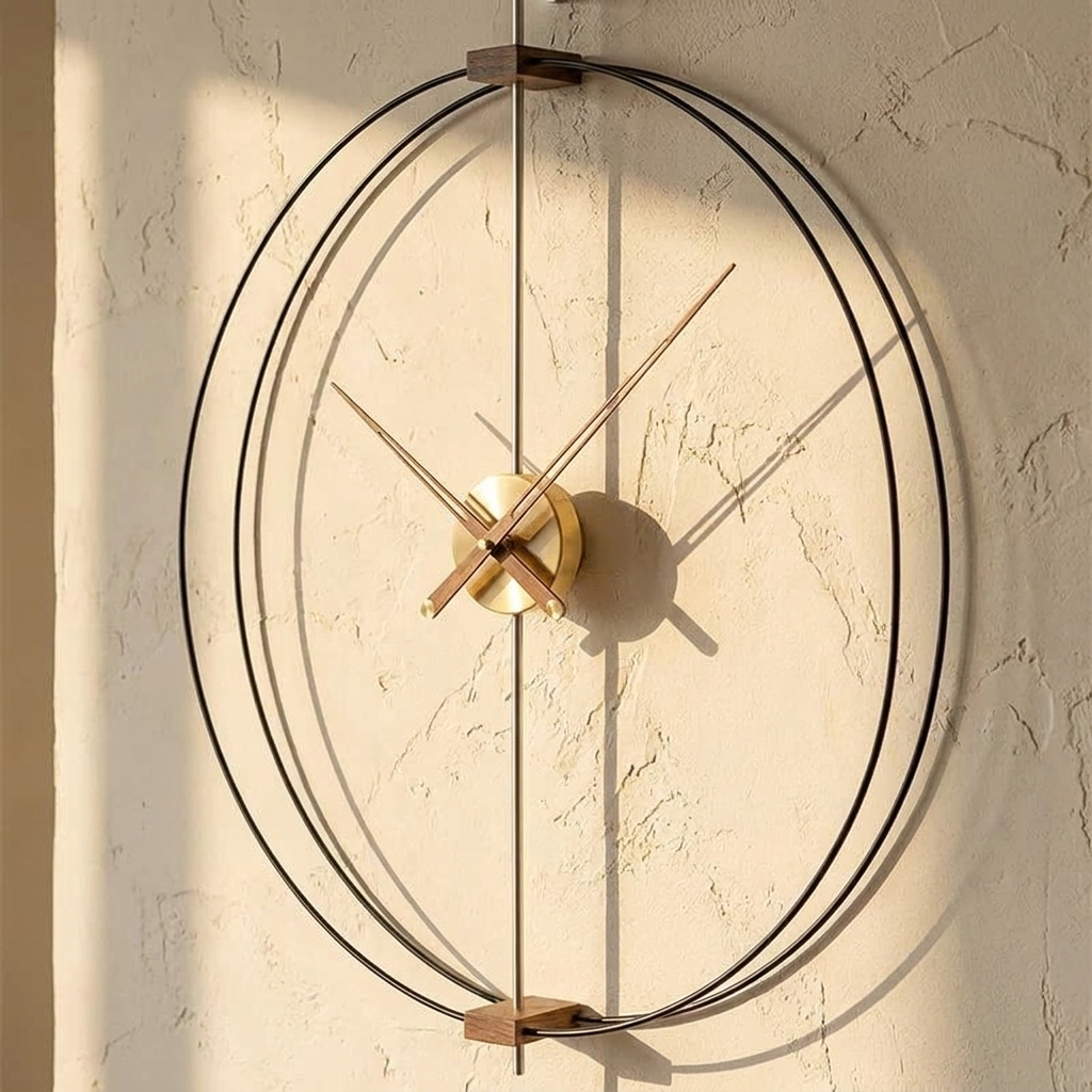 Cloud wall clock close view showing the face and frame