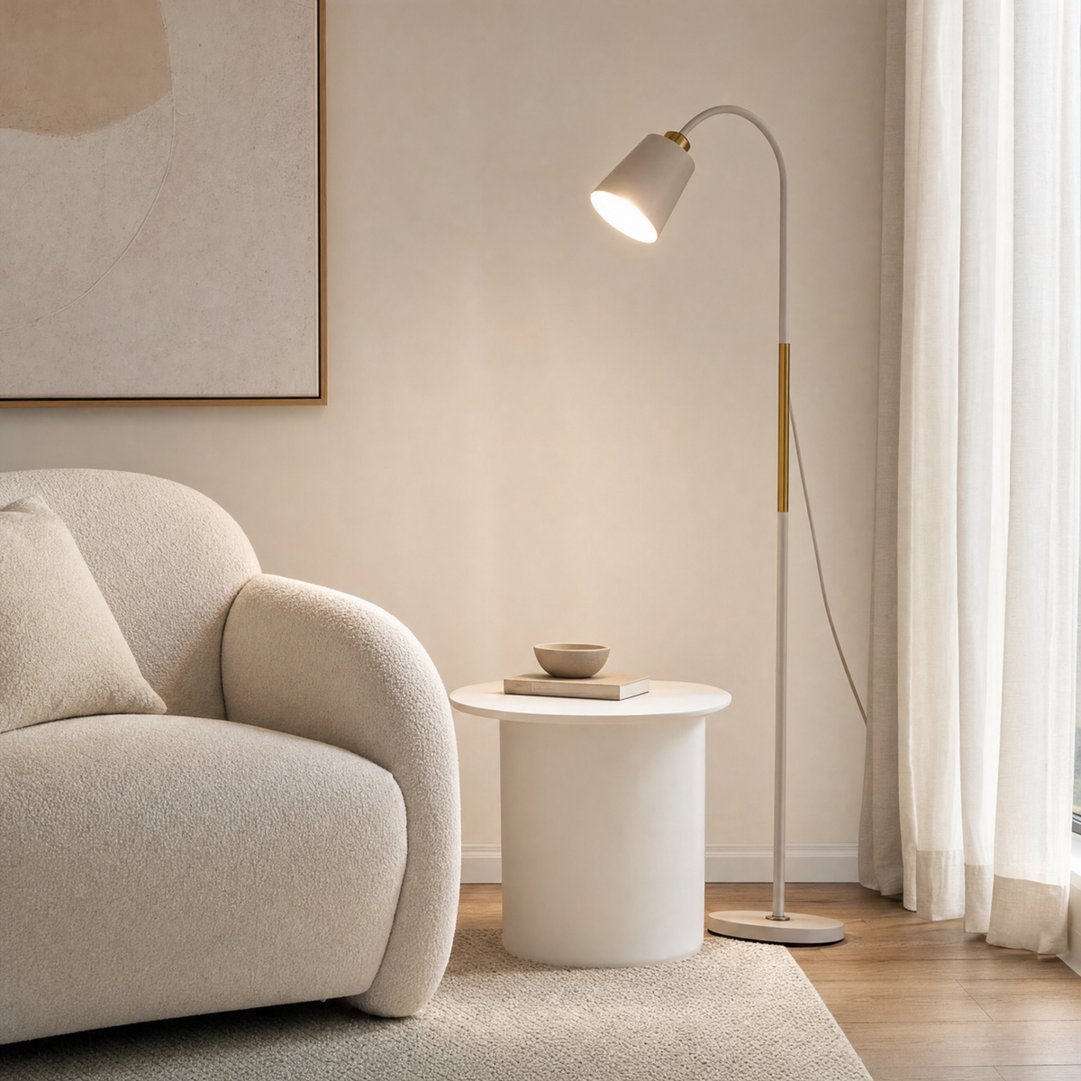 Furze Standing Light in white