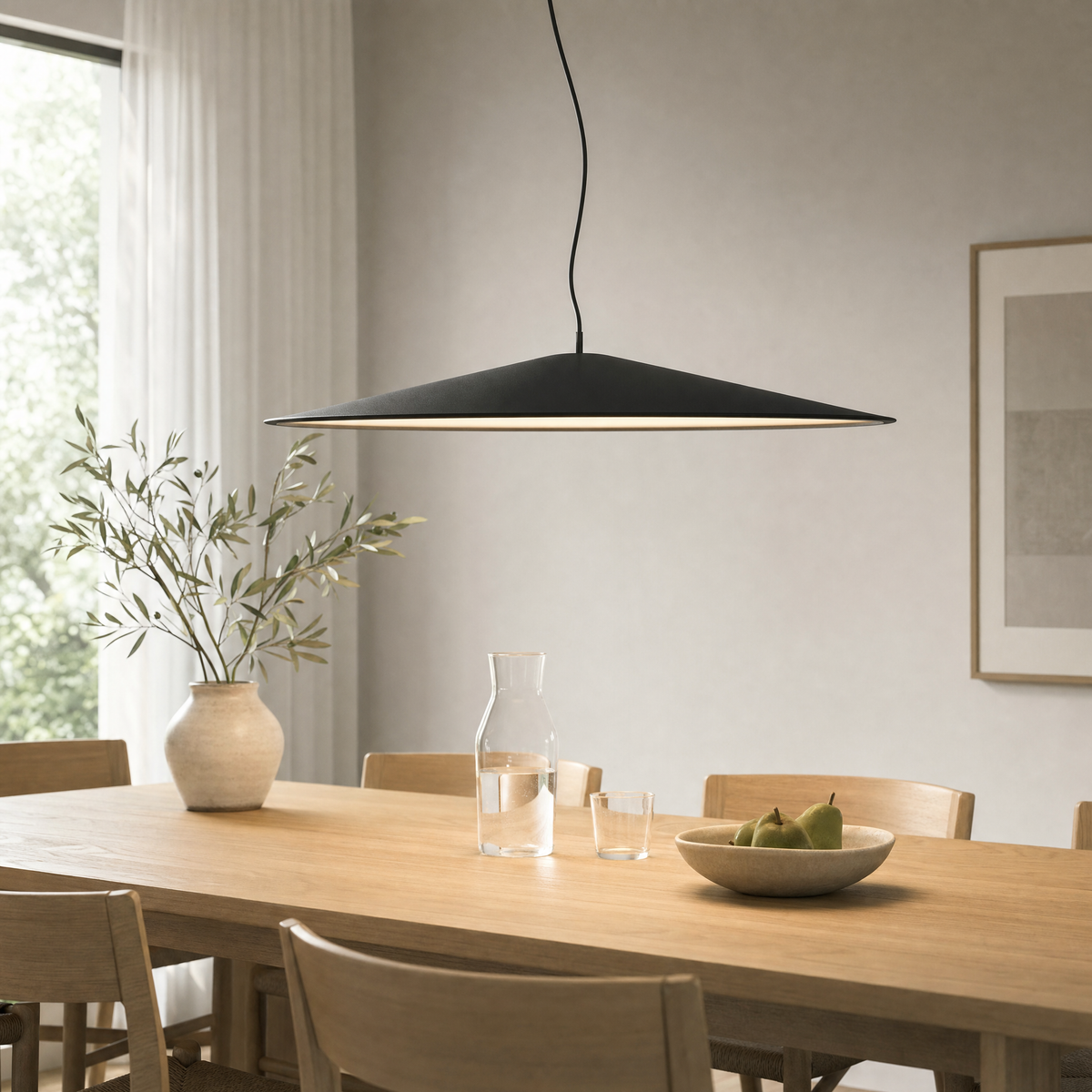 Sorrel Hanging Ceiling Light for Kitchen in black