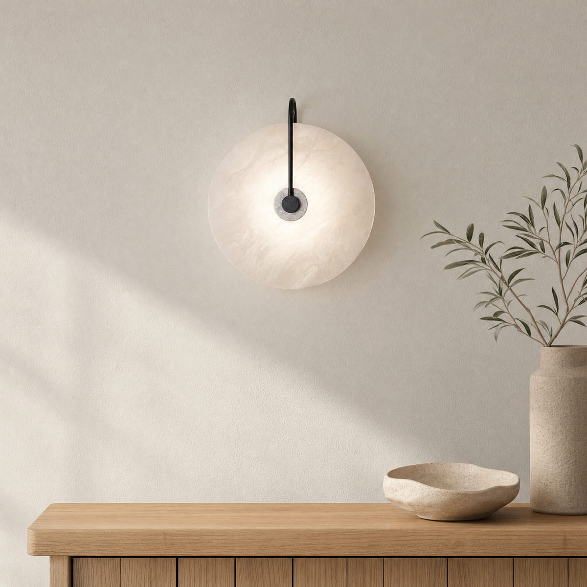 Teasel Wall Light Fixture for Bedroom in black