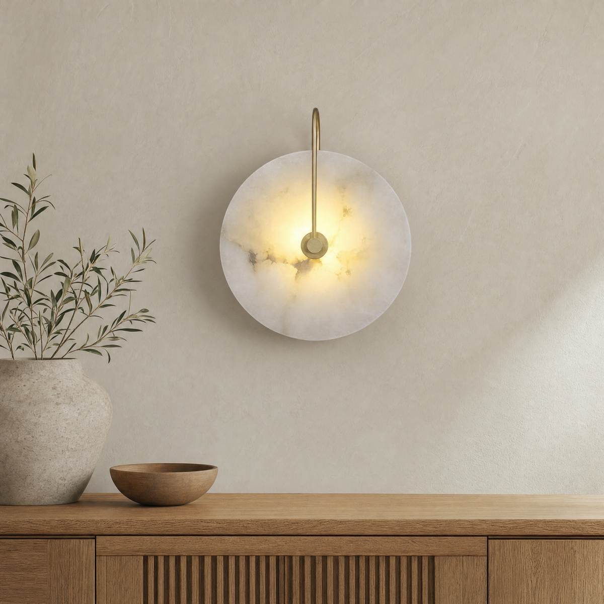 Teasel Wall Light Fixture for Bedroom in gold