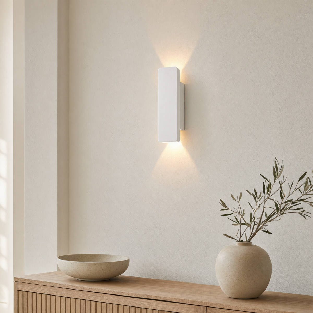 Twite Wall Mounted Lamp for Bedroom in white