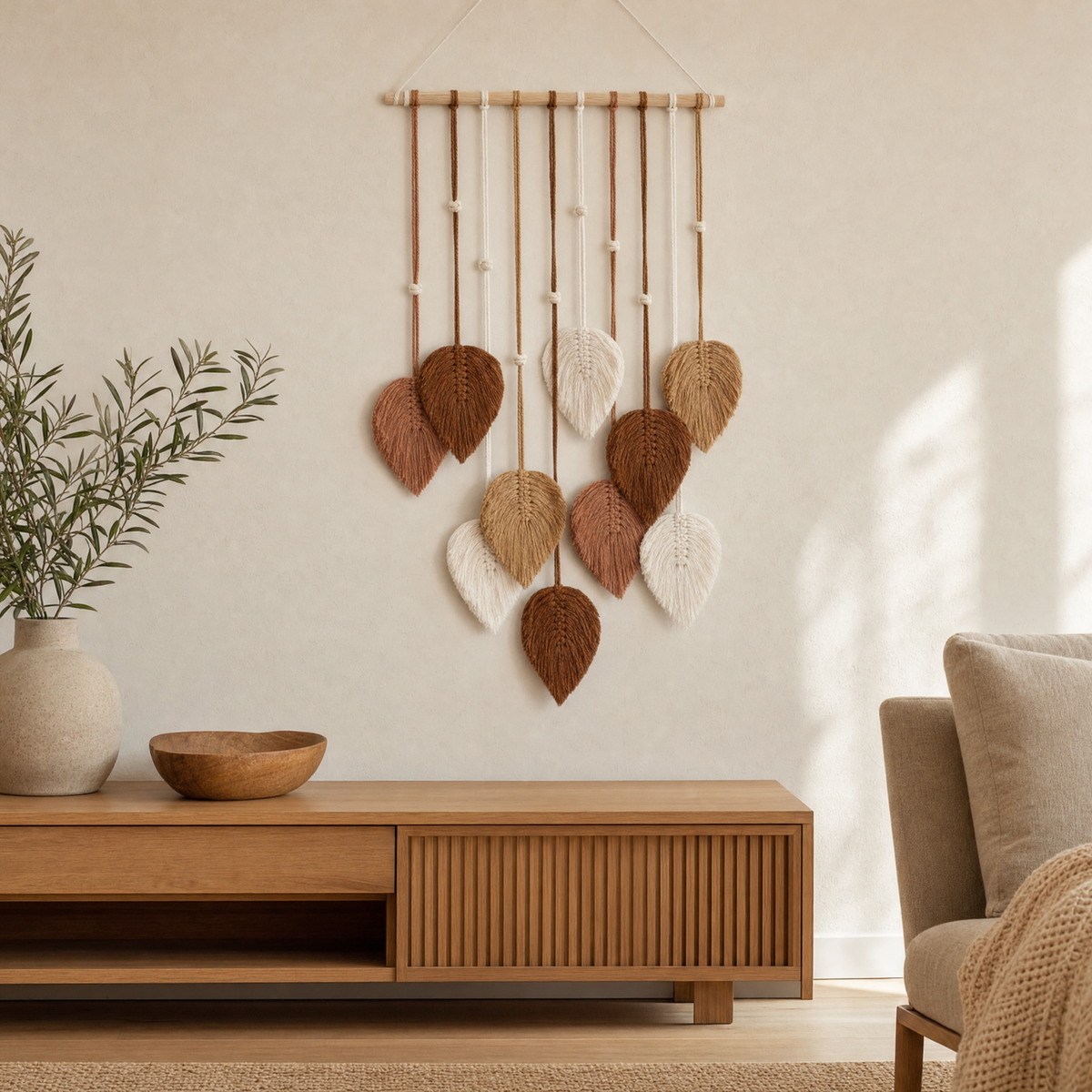 Haze Boho Wall Decor in brown