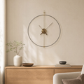 Clough Silent Clock for Living Room in gold