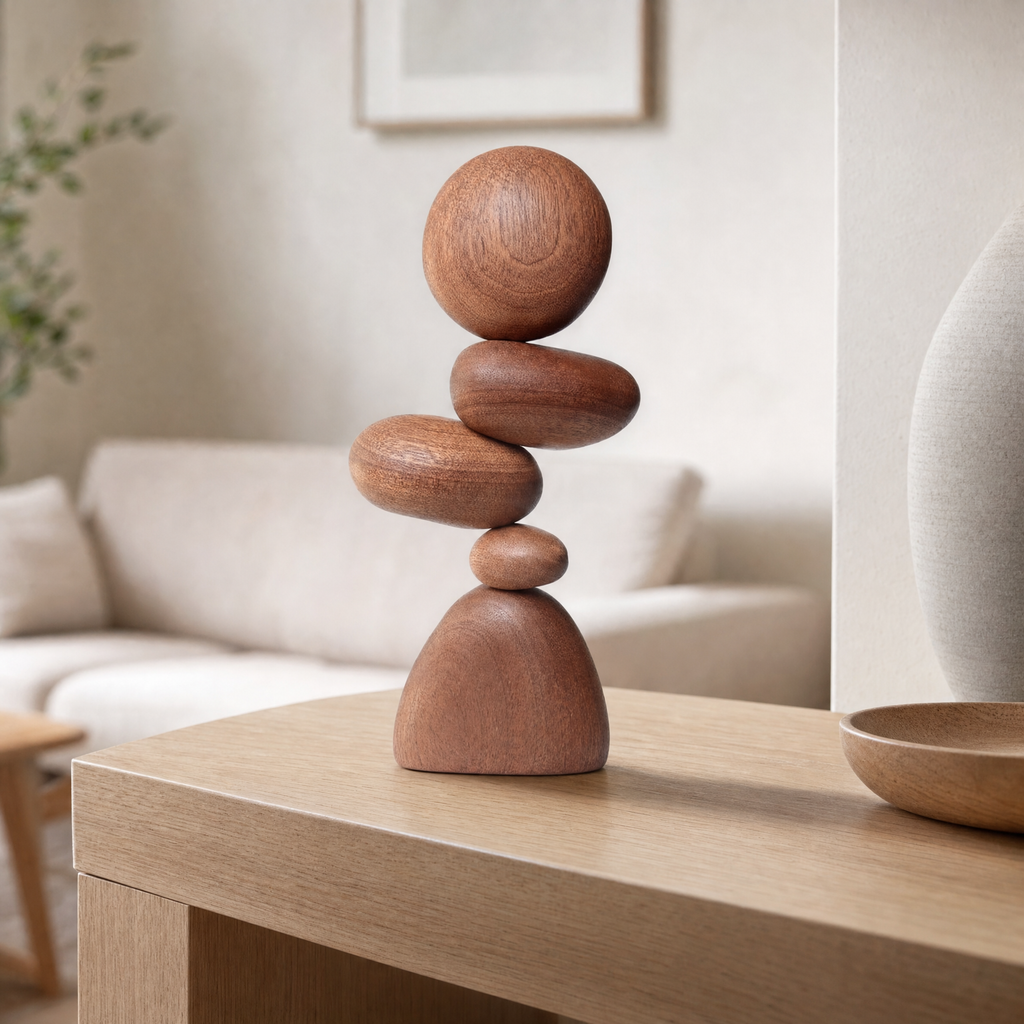Cleve Shelf Decor in smooth walnut