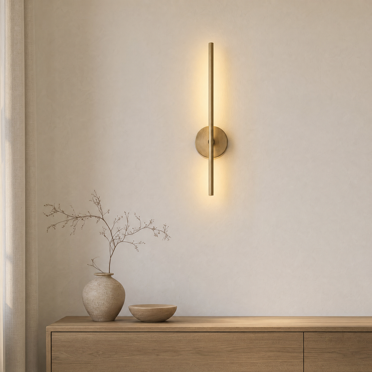 Merle Wall Mounted Lamp for Living Room in gold