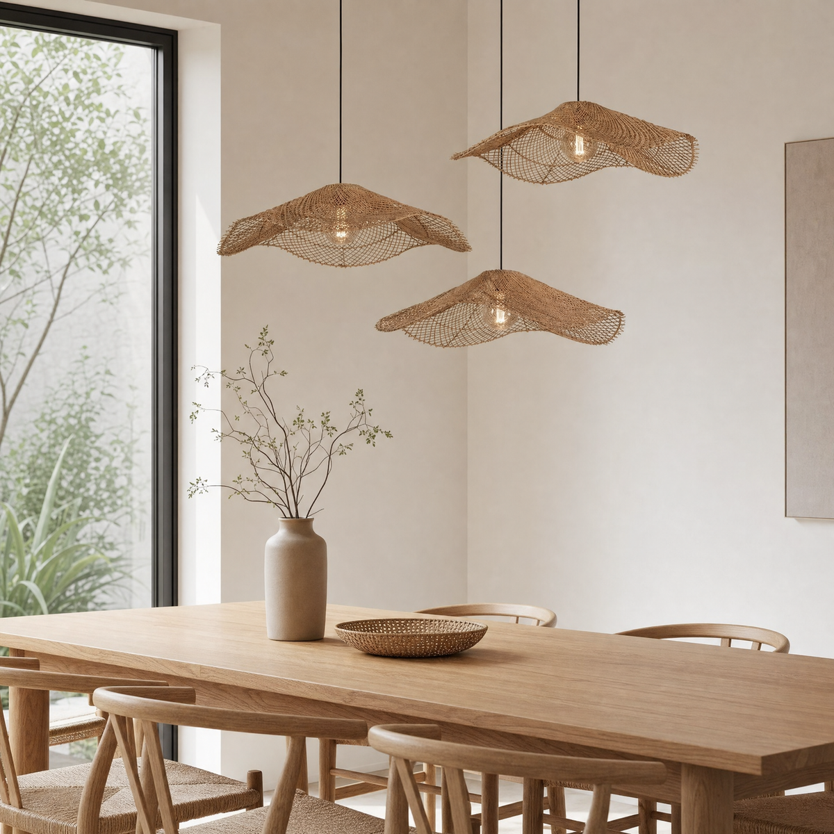 Westray Hanging Ceiling Light for Kitchen in 3 light round