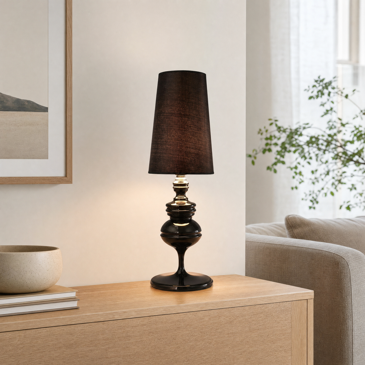 Sheen Bedside Light for Living Room in black