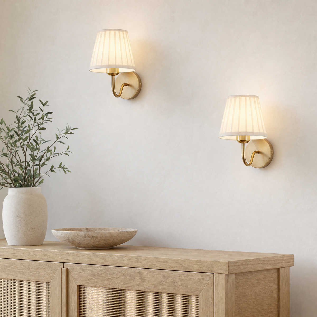 Dune Wall Mounted Lamp for Living Room in gold-2pack
