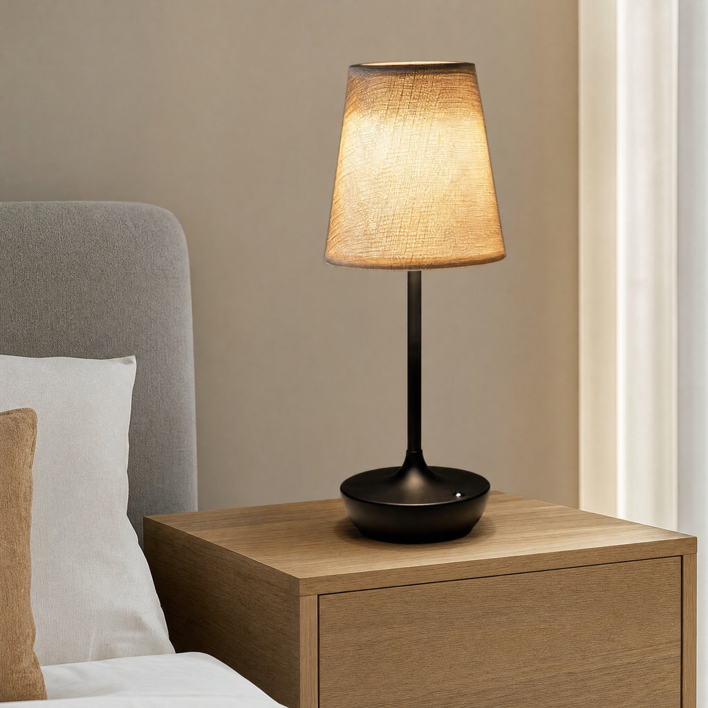 Sabra Bedside Light for Bedroom in black