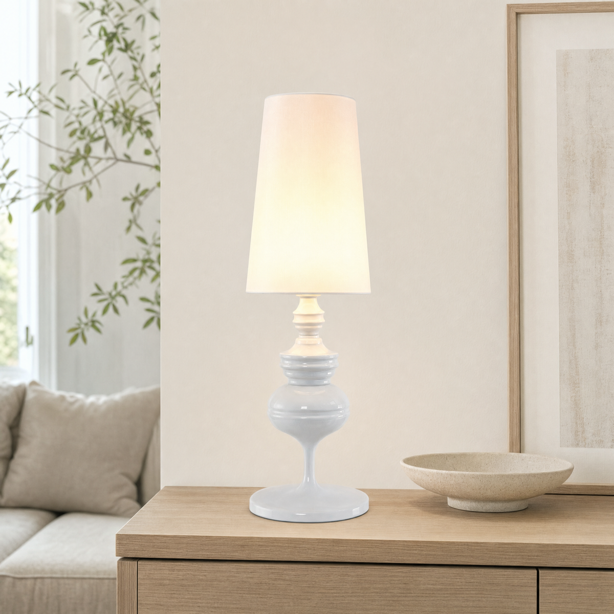 Sheen Bedside Light for Living Room in white