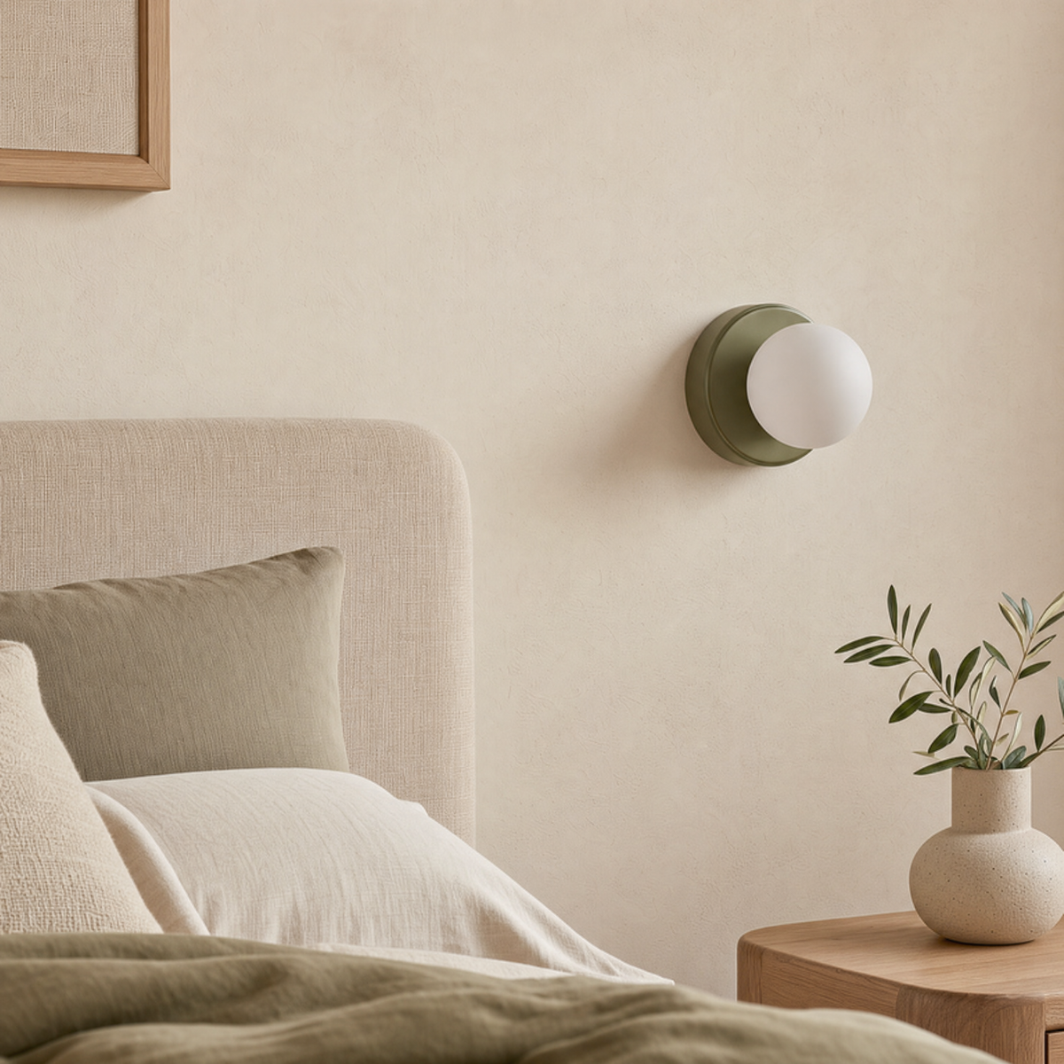 Marsh Wall Light Fixture for Bedroom in green