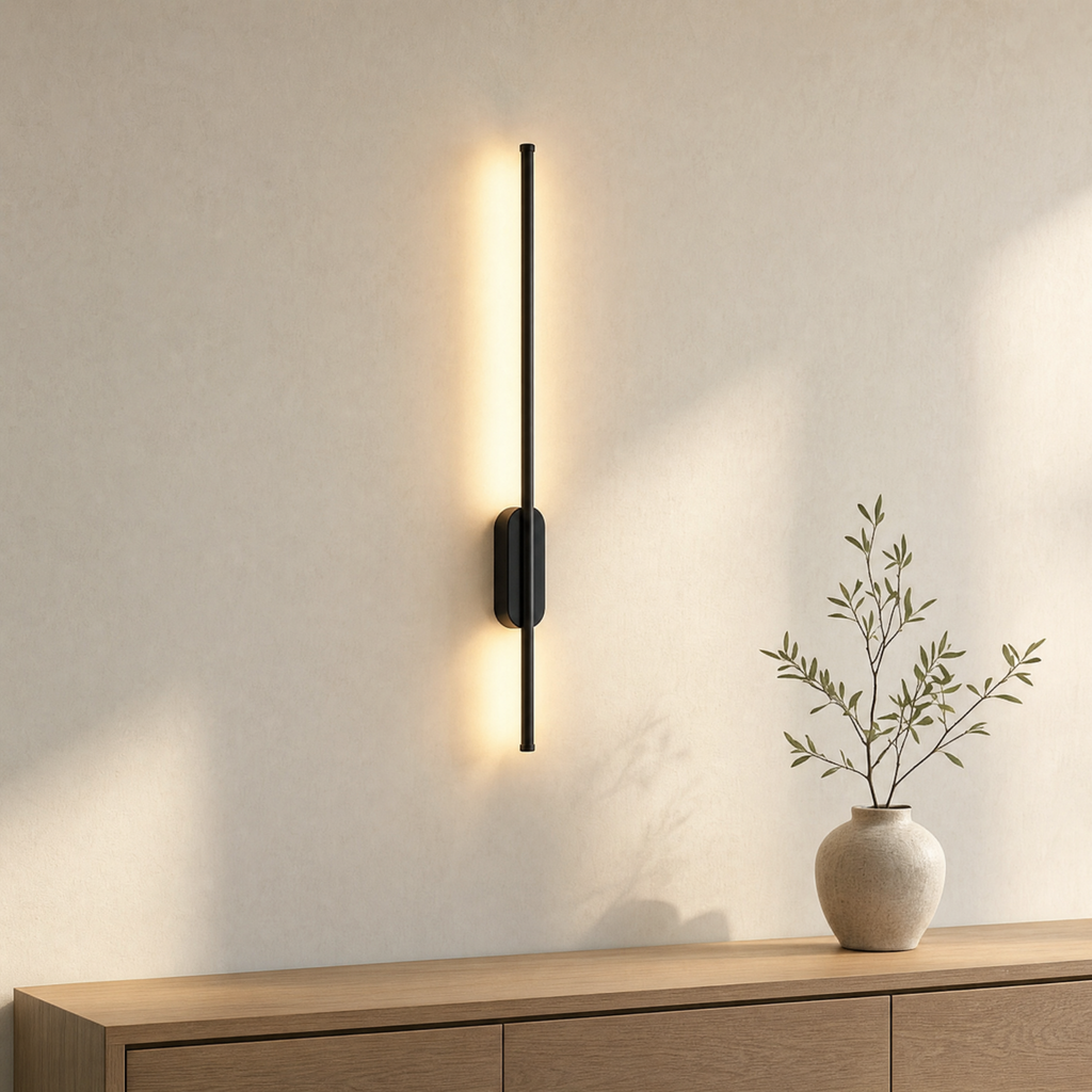 Nera Wall Mounted Lamp for Living Room in black-a