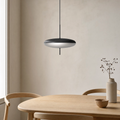 Slate Hanging Lamp for Living Room in black 50