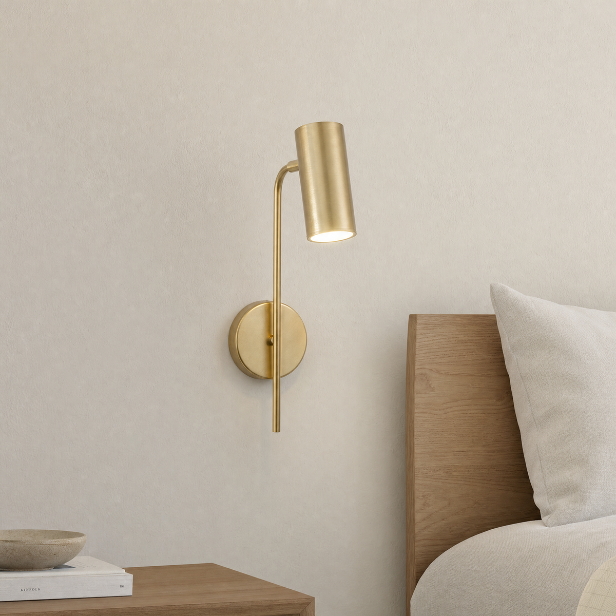Alder Wall Light Fixture for Bedroom in gold