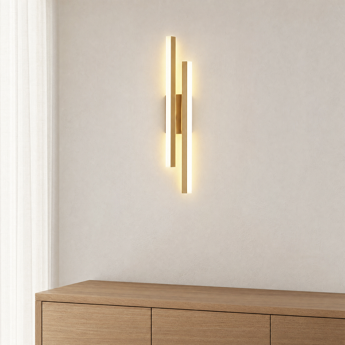 Orla Wall Light Fixture for Living Room in gold right